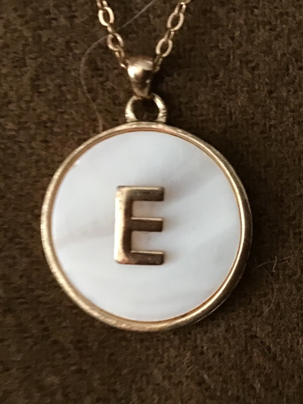 Lovely Alphabet Letter E Pendant